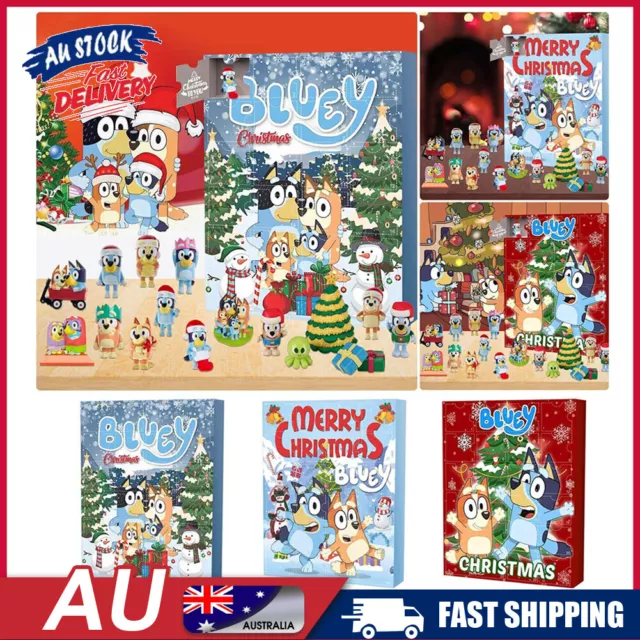 Christmas Bluey Advent Calendar Contains 24 Gifts Christmas Countdown Calendar