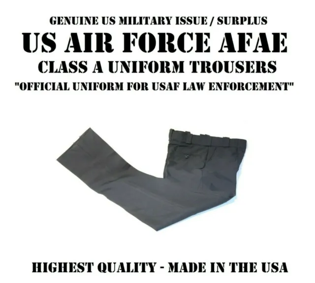 WOMEN'S AFAE Air Force Police CLASS A UNIFORM PANTS TROUSERS BLACK Pick Size