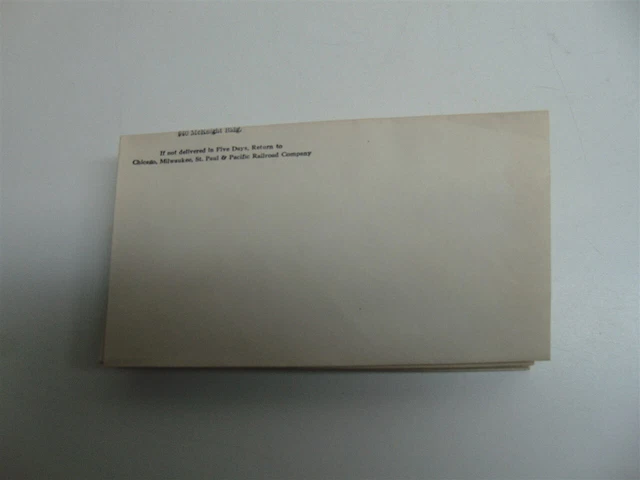 Vintage-17 Chicago, Milwaukee St Paul and Pacific Railroad #6-3/4 envelopes