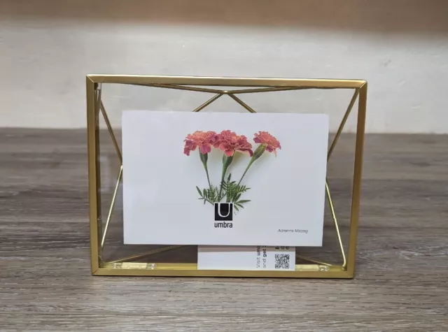 Umbra Prisma 4 x 6 In Sturdy and Versatile Use Picture Frame Matte Brass