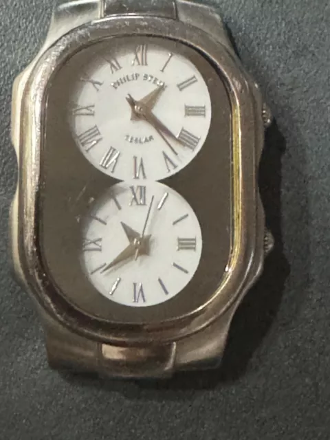 Philip Stein Teslar Dual Dial Ladies  Time Watch Without Band