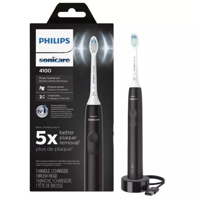 Cepillo de dientes eléctrico Philips HX3681/24 - negro nuevo sellado 4100 Sonicare