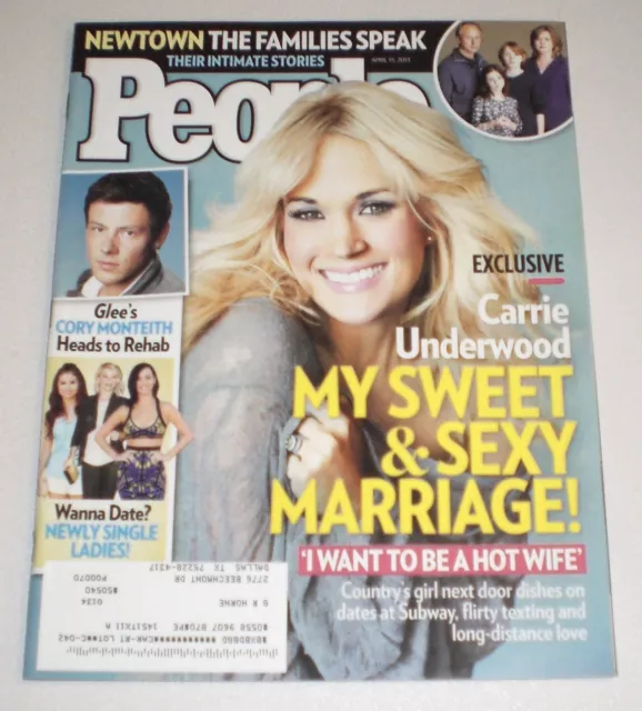 CARRIE UNDERWOOD ~ People Magazine ~ April 15, 2013 ~ CORY MONTEITH ~ G-2-1