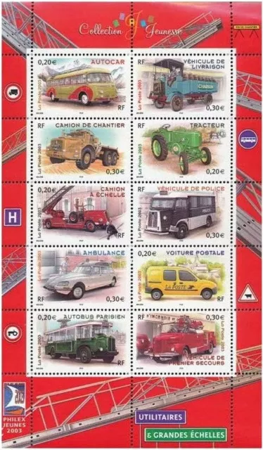 France Bloc feuillet BF 63  Neuf** Collection Jeunesse utilitaires 2003