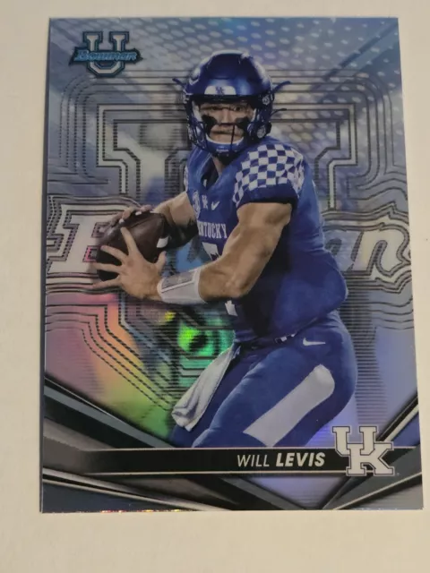 Will Levis 2022 Bowmans Best U Refractor #60 Kentucky Wildcats Tennessee Titans