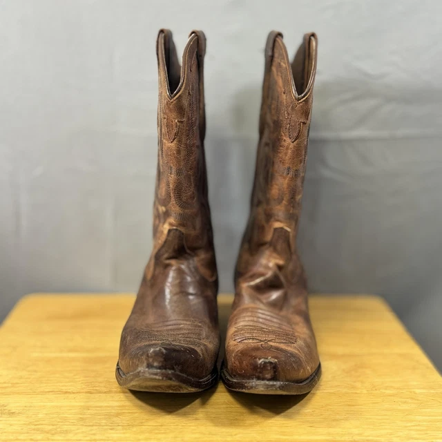 CODY JAMES BOOTS Mens Size 9 D Brown Leather Western Cowboy Square Toe