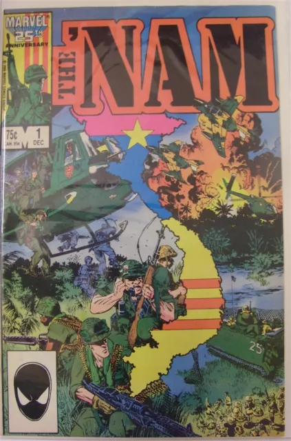 Nam 1-84 Marvel Comic Set Complete Vietnam War Murray Castle Punisher 1986 Vf+