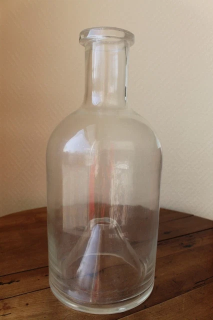 ANCIENNE BOUTEILLE PIEGE A Poissons En Verre Souffle - Outil De Peche - EUR 25,00 - FR