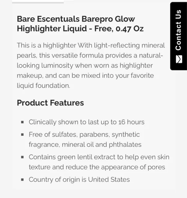 bareMinerals Bare Pro Glow Highlighter 14ml - Shade Is “free” Rrp $130 Aud 2