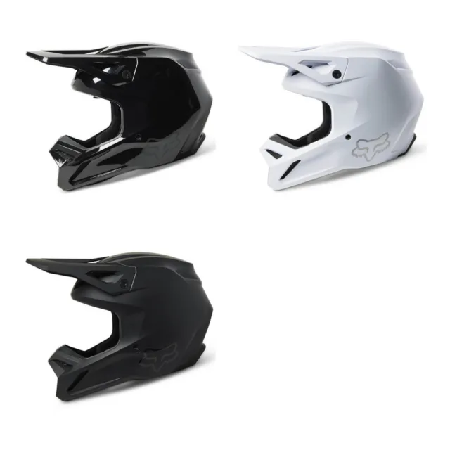 Casque Motocross FOX Casque Cross V1 Solide MX Cross Offroadet Casque Enduro