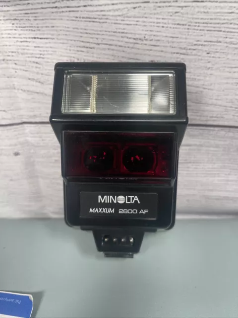 Minolta Maxxum 2800 AF Flash For Camera; Tested and Working