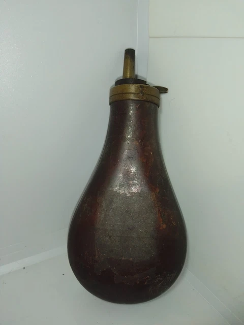 Ancienne gourde en terre cuite le puisaye ou autres en etat correct(made in chiner