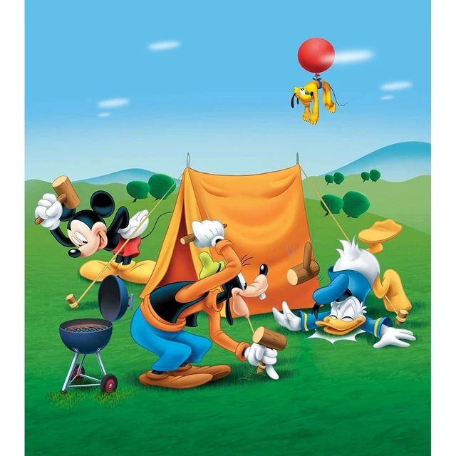 Papier peint XL intisse Le Picnic de Mickey Disney 180X202 CM