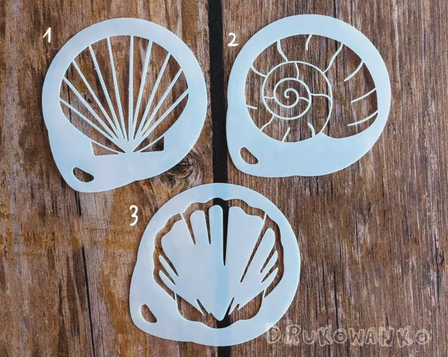 Seashell Shell Sea Ocean Treasures Ancient Stencil Mylar Art Craft