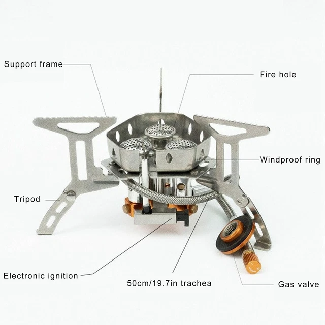 SANRLO Outdoor Kocher Faltbar - Festbrennstoff Kocher Für Camping