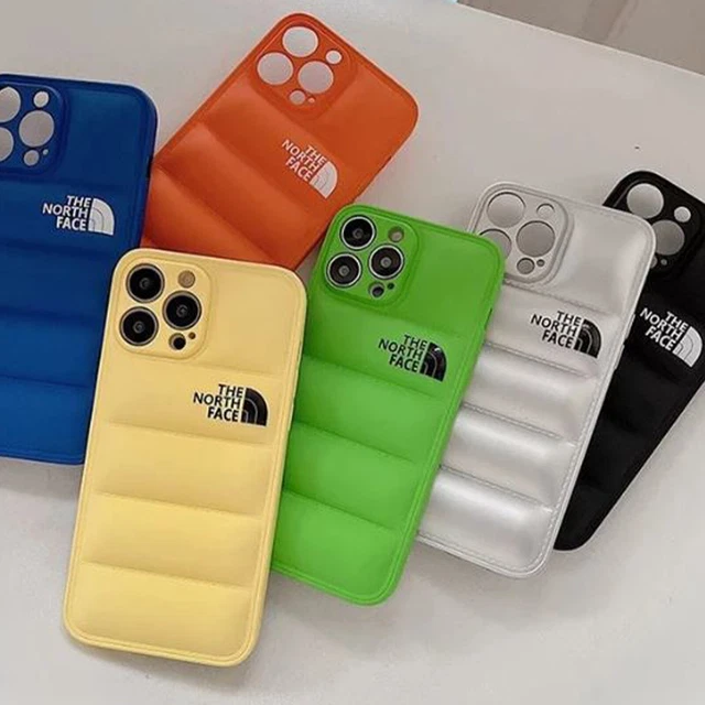 Cover Custodia Puffer Piumino The North Face IPhone X XS XR 11 12 13 14 Pro Max