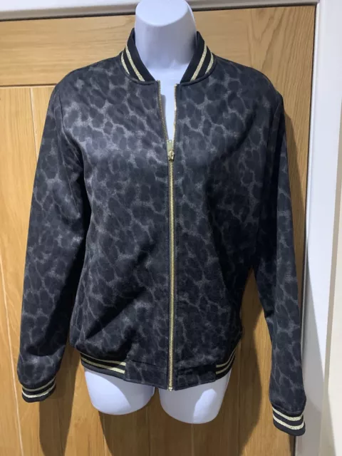 River Island Mens Trendy Zipped Bold Print Jacket Size Xs