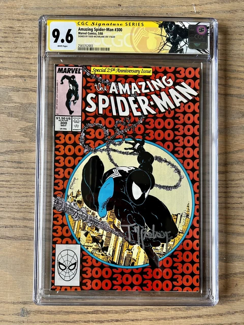 AMAZING SPIDER-MAN #300 CGC SS 9.6 TODD MCFARLANE Signed. CUSTOM LABEL 1st Venom