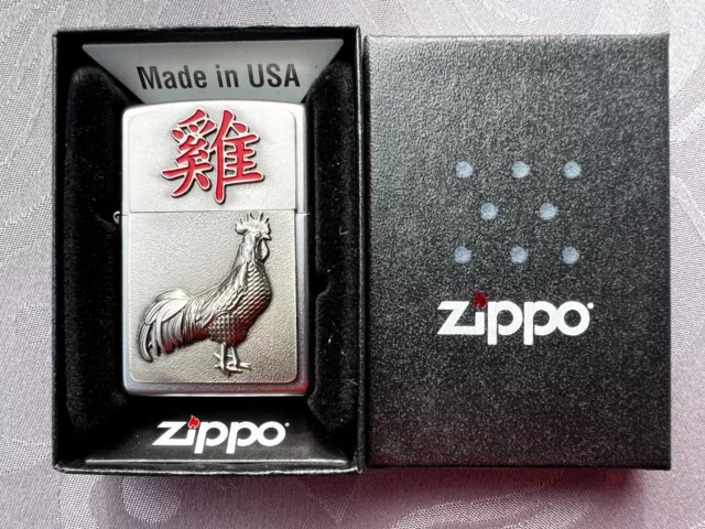 Zippo Lighter / Feuerzeug * Year of The Rooster * New / Neu * OVP