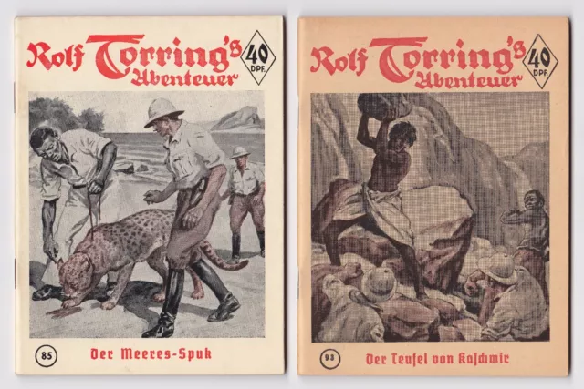 ROLF TORRING's Abenteuer   Nr. 85,93  (Zust. 0-1/1+)   -Nachkrieg-