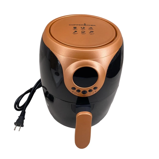 COPPER CHEF 2 qt Air Fryer with Fry Tray & Recipe Book Item 40054401