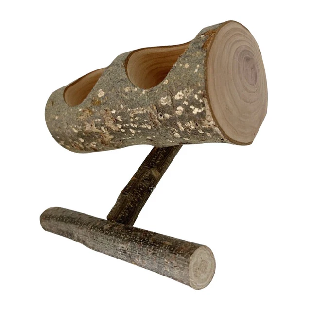 Accesorios Paloma de madera Soporte Jaula Pájaro Alimentador para Pájaro Perico Paloma