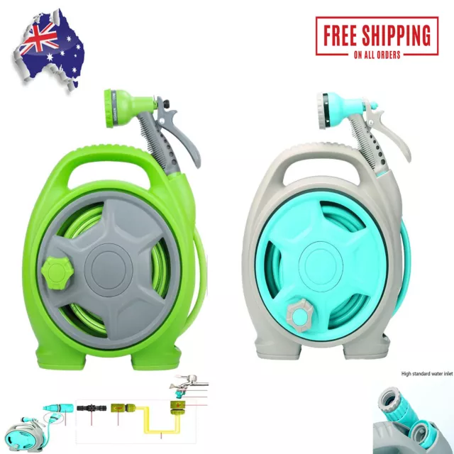 Pressure Washer Spray Gun Grip Sprayer Mini Portable Garden Pipe Hose Reel Set