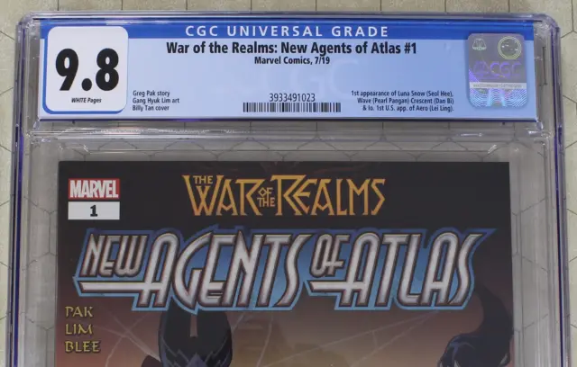 WAR OF THE REALMS NEW AGENTS OF ATLAS #1 CGC 9.8 (2019) (Marvel Comics)!! 3