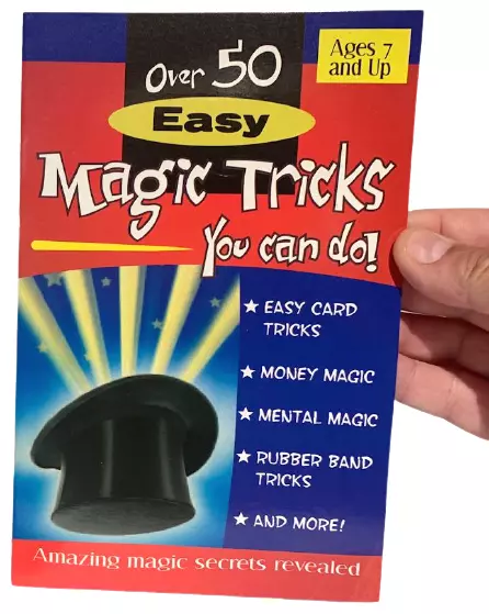 OVER 50 EASY MAGIC TRICKS YOU CAN DO BOOK Booklet Learn How to do Beginner Card 3