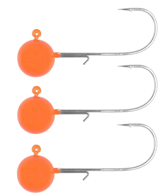 Spro Round Jighead Jig 22 rot - 3 Jighaken, Jigköpfe, Jigkopf, Bleikopf