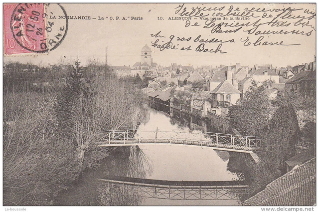61 ALENCON - vue prise de la sarthe