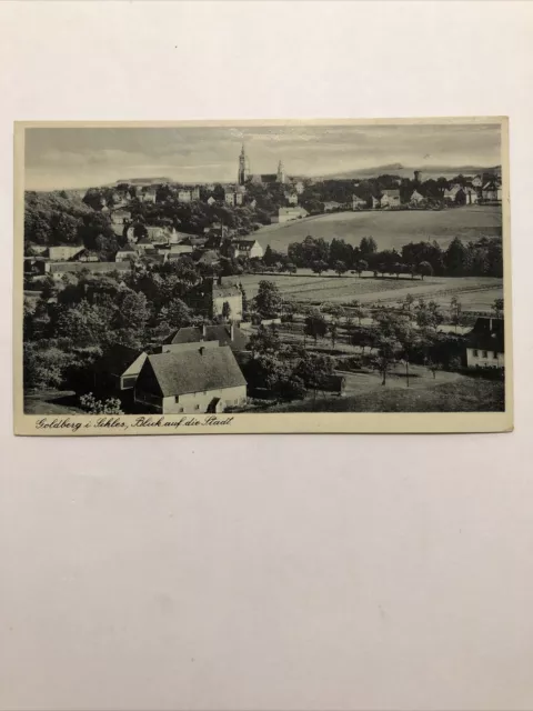 Goldberg in Schles., Blick auf die Stadt. 1941. Złotoryja Polen.