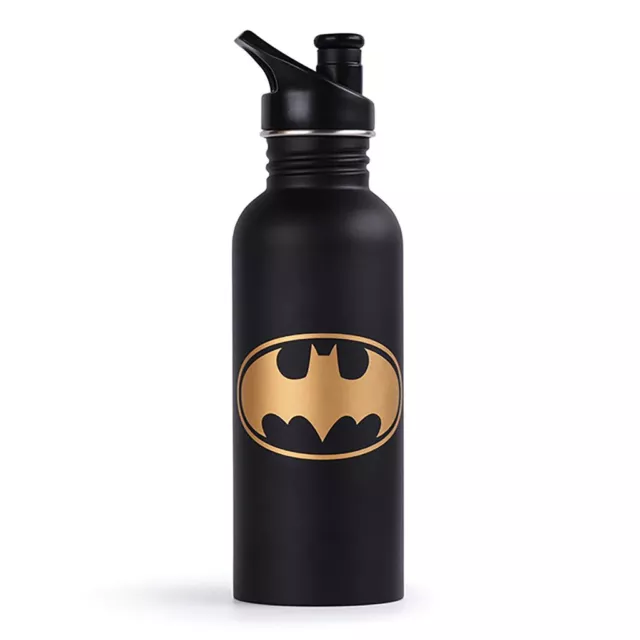 Batman Logo Water Bottle - Official 700ml Stainless Steel Canteen Water Bottle