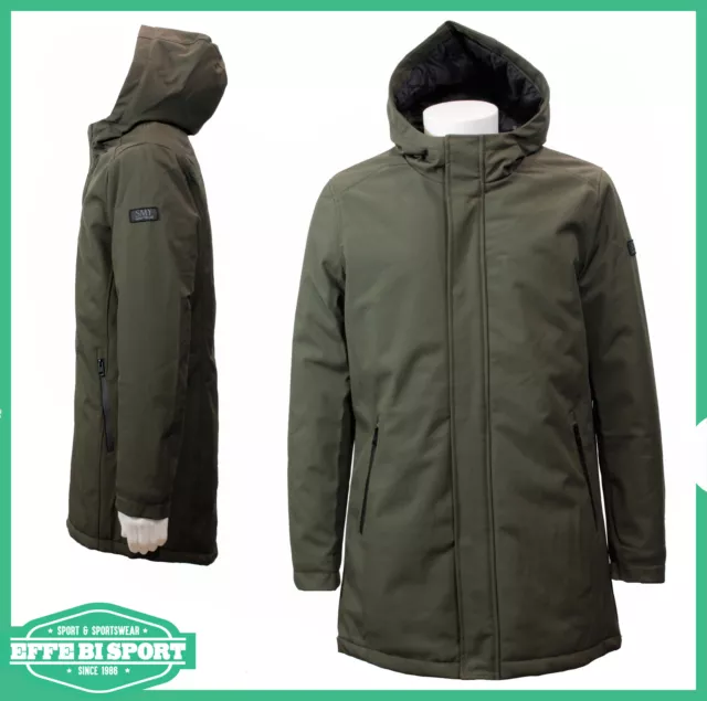 Giacca invernale uomo Smithy's Giubbotto poliestere giaccone cappuccio parka