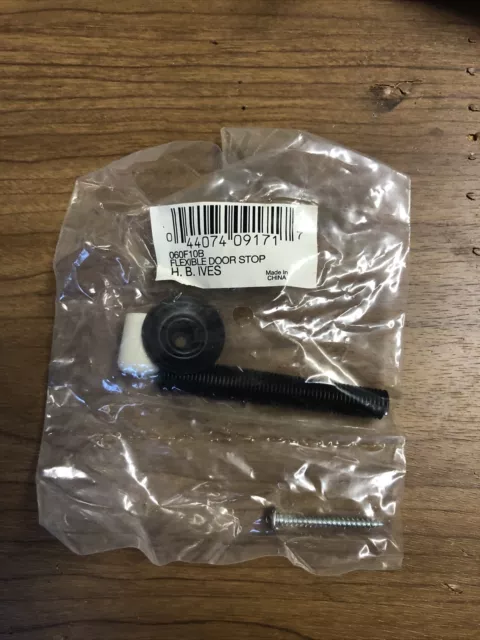 Ives by Schlage 060F10b Flexible Door Stop Black