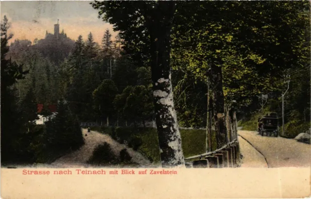 CPA AK strasse nach Teinach mit blick auf Zavelstein GERMANY (908198)