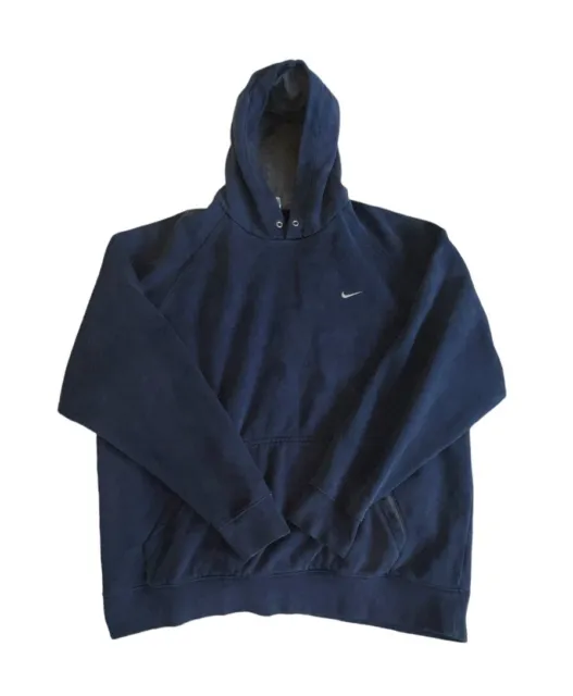 Vtg Nike Men’s Blue Y2K Pullover Hoodie Sweatshirt Size XL