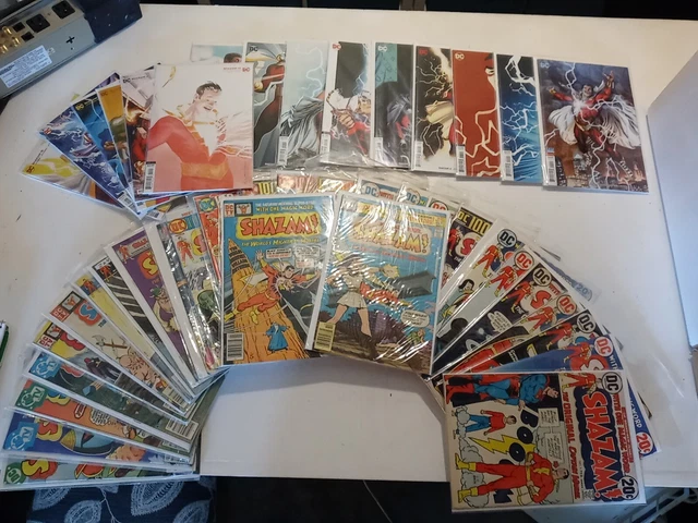 Shazam Comics Huge Lot 1st Isis Black Adam Return Captain Marvel Johns...