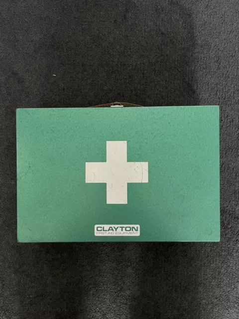Vintage Clayton Metal First Aid Box