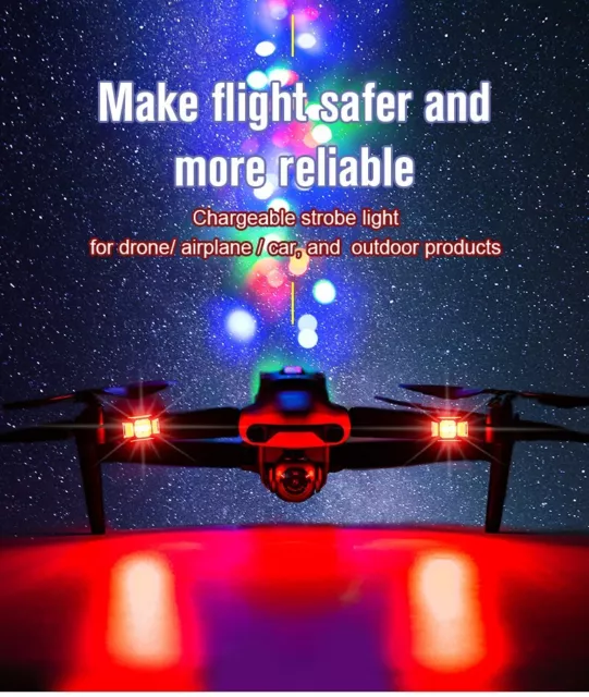 Strobe LED Light for DJI Mini 3 Mavic Pro Air 2S Mini 2 FPV Universal Drones