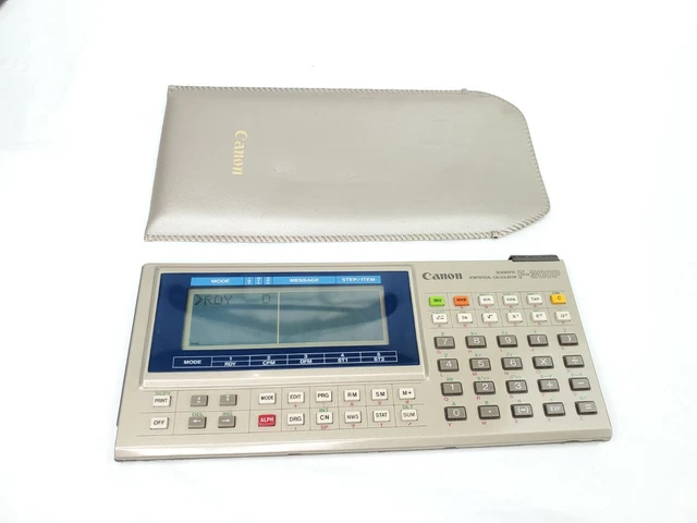 Calculatrice Scientifique Canon F-800P Vintage - Pour Pièces Ou Réparation