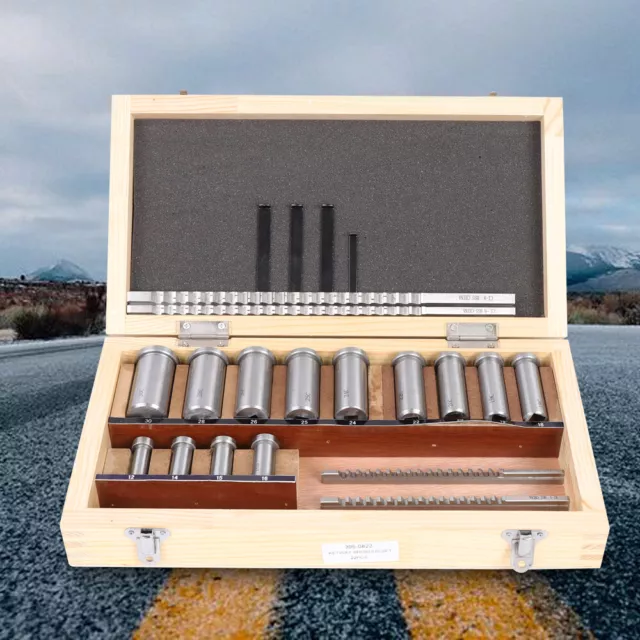 22pcs Keyway Broach Kit Metric Size Set HSS CNC Metalworking Tool