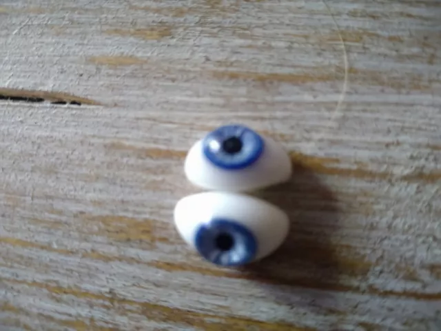 Superbe paire d'yeux en sulfure  de poupée ancienne Jumeau ou autre