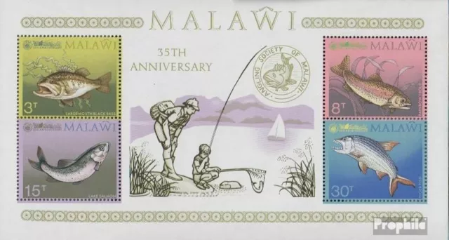 Malawi Block35 (complete issue) unmounted mint / never hinged 1974 Sportfischere