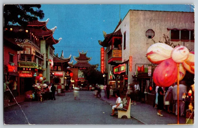 California CA, Los Angeles - Chinatown The Fantastic Towers - Vintage Postcard
