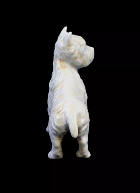 9942146 Figurine en Porcelaine Wagner & Apel Westie Terrier Chien 14x11cm 3