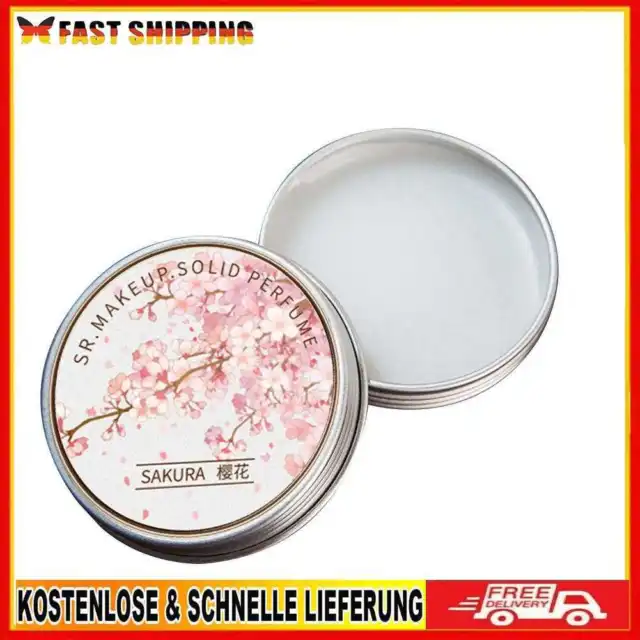 Bálsamo portátil desodorante suave de larga duración perfume sólido (flor de cerezo)