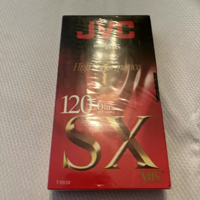 NEW SEALED JVC T-120 SX VHS VCR Blank Cassette Tape High Performance
