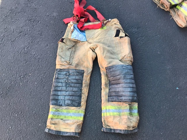 Morning Pride FireFighter Bunker TurnOut Gear Pants W/ Liner 2002 38x31 #28