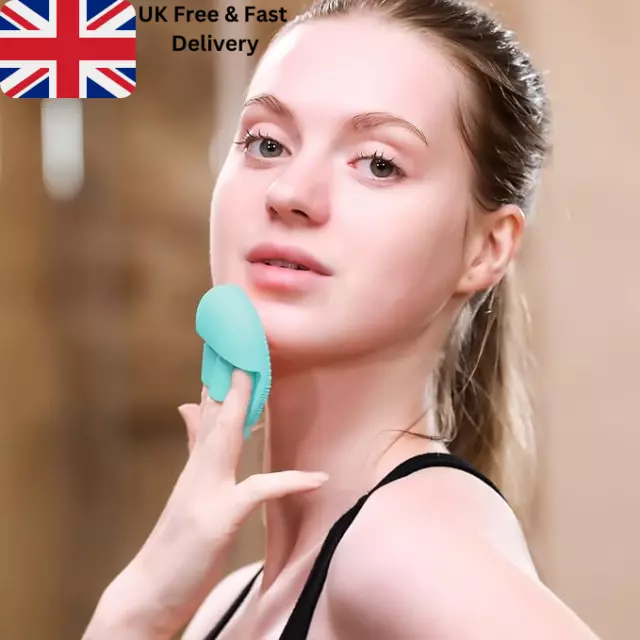 Facial Cleansing Brush Skin Blackhead Pore Cleaner Massager Scrub Face Silicone